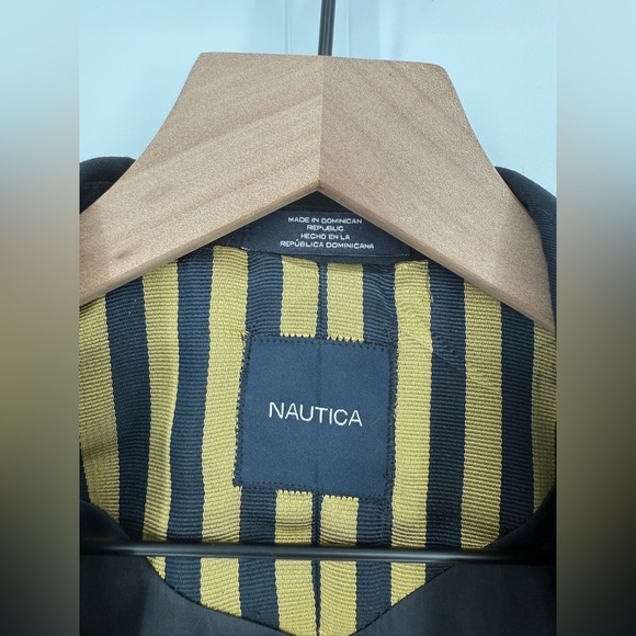 Nautica Youth Boys Sport Coat Jacket Blazer Size 12 Navy Gold Buttons - Picture 3 of 8